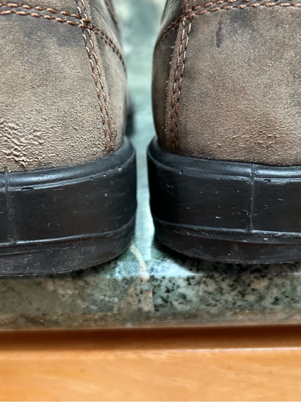 Men's Brown Chelsea distressed leather boots men’s size 9 US - Picture 10 of 16